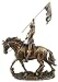 WU Joan of Arc on Horse Statue Bronze Leaders Medieval Collectible Decoration