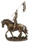 WU Joan of Arc on Horse Statue Bronze Leaders Medieval Collectible Decoration