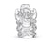 Myhealingworld Ganesh Statue Natural Crystal Quartz Gemstone Ganesha Success and Good Luck Crystal Sculpture Pocket Size Ganesha Statue