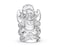 Myhealingworld Ganesh Statue Natural Crystal Quartz Gemstone Ganesha Success and Good Luck Crystal Sculpture Pocket Size Ganesha Statue