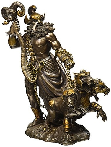 Pacific Giftware Greek God of Underworld Hades with Cerberus Dog Statue Roman Figure