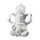 Winterworm White Ganesha Elephant God Statue Sandstone Handmade Sculpture Buddha Figurine Decoration for Home Decoration Crafts Gifts
