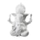 Winterworm White Ganesha Elephant God Statue Sandstone Handmade Sculpture Buddha Figurine Decoration for Home Decoration Crafts Gifts