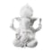 Winterworm White Ganesha Elephant God Statue Sandstone Handmade Sculpture Buddha Figurine Decoration for Home Decoration Crafts Gifts