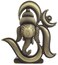 FURE BFashionable Antique Om Ganesha Idol Antique Bronze