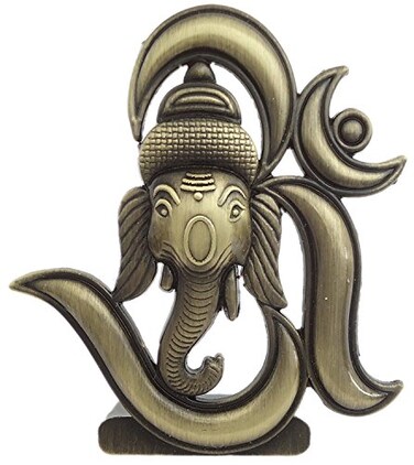 FURE BFashionable Antique Om Ganesha Idol Antique Bronze