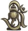 FURE BFashionable Antique Om Ganesha Idol Antique Bronze