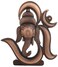 FURE BFashionable Antique Om Ganesha Idol Antique Copper