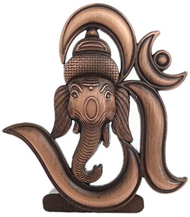 FURE BFashionable Antique Om Ganesha Idol Antique Copper