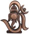FURE BFashionable Antique Om Ganesha Idol Antique Copper