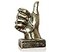 Lependor Golden Polyresin Hand Gesture Desk Statues Finger Sculpture Decor Golden Thumbs up Sculpture