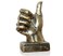 Lependor Golden Polyresin Hand Gesture Desk Statues Finger Sculpture Decor Golden Thumbs up Sculpture