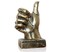 Lependor Golden Polyresin Hand Gesture Desk Statues Finger Sculpture Decor Golden Thumbs up Sculpture