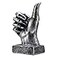 Nice purchase Hand Finger Gesture Desk Statues Fingers Sculpture Creative Home Living Room Cabinet Shelf Decoration Thumbsup in Silver