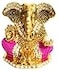 Purpledip Metal Idol Lord Ganesha Ganapathi Collectible Statue of Blessing Ganesh 12136