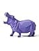 HAUCOZE Hippo Statue Animal Sculpture Figurine Modern Home Decor Table Art Gift for Bedroom Living Room Purple Polyresin 71 Inch