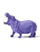 HAUCOZE Hippo Statue Animal Sculpture Figurine Modern Home Decor Table Art Gift for Bedroom Living Room Purple Polyresin 71 Inch
