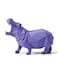 HAUCOZE Hippo Statue Animal Sculpture Figurine Modern Home Decor Table Art Gift for Bedroom Living Room Purple Polyresin 71 Inch