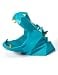 HAUCOZE Hippo Candy Dish Cookie Jar Storage Statue Modern Home Decor Sculpture Table Centerpiece Gift for Living Room Blue 91 Inch