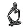 INNOLITES Resin Statue Thinker Style Decoration Abstract Sculptures Collectible Figurines for Home Decor Modern Office Shelf DesktopBlack Left