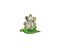 Gavya International Gavya Small Crystal Ganesha Sitting On Betel Leaf Paan Sculpture Murti Idol for Car Dashboard Puja mandir tample Gift Size Height 175 inch Green