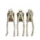 Newman House Studio Halloween Statues NoEvil Skeleton CollectibleFigurines Realistic Skull Decorations See Speak Hear No Evil Home Decor Set of 3 23L x 4W x 43H inch