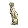 Polyroyal Cheetah Statue Home Decor Leopard Sculpture Resin Sitting Cheetah Figurine Desktop Table Top Ornament Decoration for Home Office Champagne Gold