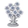 YU FENG Evil Eye Flowers Lucky Tree with Silver Ganesha Hindu Elephant God Statue Home Office Feng Shui Protection Ornament Blessing Gift