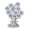 YU FENG Evil Eye Flowers Lucky Tree with Silver Ganesha Hindu Elephant God Statue Home Office Feng Shui Protection Ornament Blessing Gift