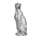 POLYDUKE Silver Cheetah 11 H Statue Cheetah Figurine Sitting Home Decor Realistic Antique Classical Leopard Resin Animal Ornament Statues Living Room Decor Ornament Figurine
