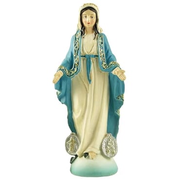 DurableDelights Virgin Mary Statue Catholic Religious Decor Resin Statue Our Lady of Grace of Collection and Home Use 472 H