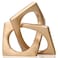 LCCCK Modern Geometric Sculpture Gold Knot Statue Decor Home Gold Bookcase Centerpiece jax Decorative Geometric Tabletop Sculpture and Figurines For Golden Home Decor Accent Cube Decorative Ornaments