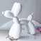 Addzoe Resin Balloon Dog Sculpture Mini 4in White Figurine Animal Crafts