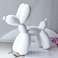 Addzoe Resin Balloon Dog Sculpture Mini 4in White Figurine Animal Crafts