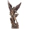 QIANLING 125in San Miguel Arcangel Statue St Michael Statue in Bronzed Resin St Michael The Archangel victoriously Over Satan Collection Figurines for Collection or Decor