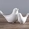 FANTESTICRYAN Small Animal Statues Home Decor Modern Style White Decorative Ornaments for Living Room Bedroom Office Desktop Cabinets
