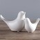 FANTESTICRYAN Small Animal Statues Home Decor Modern Style White Decorative Ornaments for Living Room Bedroom Office Desktop Cabinets