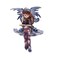 Pacific Giftware 4 Inch Purple Fairy Sitting and Reading a Book Statue Figurine
