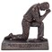 Lighthouse Christian Products Praying Man Seeking God Bronzelike Finish 45 x 275 Cast Stone Mounted Sculpture