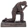 Lighthouse Christian Products Praying Man Seeking God Bronzelike Finish 45 x 275 Cast Stone Mounted Sculpture
