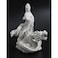 Top Collection 13 Guan Yin Riding Dragon Statue Premium Resin White Marble Finish East Asian Buddhist Deity Goddess of Compassion and Mercy