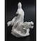 Top Collection 13 Guan Yin Riding Dragon Statue Premium Resin White Marble Finish East Asian Buddhist Deity Goddess of Compassion and Mercy