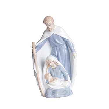 YLINSHA Nativity Scene Holy Family Statue11 inches Saint Joseph Full Foam Gift Box Packaging Ceramic Statue for Parents and Elders Who Love Religious InspirationStatuette Worth Collecting
