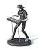 HAUCOZE Musician Statue Music Figurine Gift Home Decor Table Centerpiece Sculpture for Piano Studio Bedroom Polyresin 10 Inch
