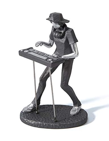 HAUCOZE Musician Statue Music Figurine Gift Home Decor Table Centerpiece Sculpture for Piano Studio Bedroom Polyresin 10 Inch