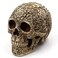 UJOY Creative Skull Flowers Sculpture 81 Human Head Skeleton Statue Collectible Halloween Decoration Home Decor