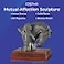 SAGEFINDS Mutual Affection Sculpture Woman with Horse Statue Art Figurine Home Dcor Gift for Owners and Lovers Solid Resin Bronze Finish