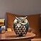 Leekung Owl Statue Home Decor Owl Figurines for Bookshelf Bedroom Living Room Office TV Stand Decorations Animal Sculptures Gift for Bird Lovers