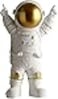 Joylern Spaceman Statue Astronaut Figurine Resin Spaceman Model Ornament Astronaut Sculpture for Home Office Desktop Tabletop Decoration Gold Victory