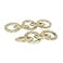 CosmoLiving by Cosmopolitan Aluminum Metal Chain Decorative Sculpture Home Decor Statues Set of 2 Accent Figurines 12 10W Gold